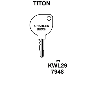Titon Window Key KWL29 , HD WL065