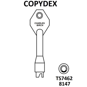 TS7452 Copydex Window Key KWL61