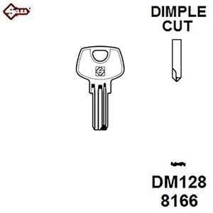Silca DM128, DOM Dimple Cylinder Blank JMA DOM39, HD DM128
