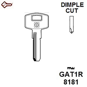 Silca GAT1R Gatemate Dimple Security Key JMA KBGM1 HD GM1 GC156