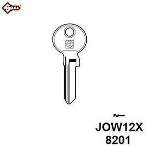 Silca JOW12X, Jowil Cylinder Blank JMA JWL9D