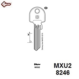 Silca MXU2 - Maxus Cylinder Blank JMA MXKB7, T45