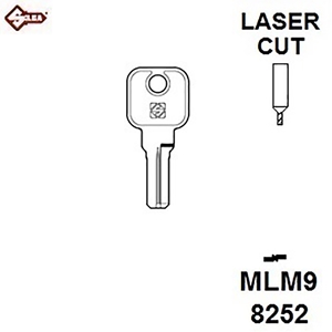 Silca MLM9, Lehmann Dimple Cylinder Blank, MLM8