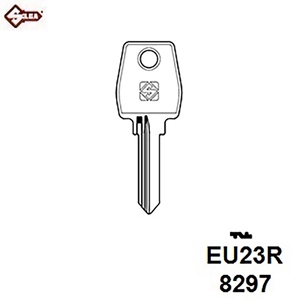 Silca EU23R, Euro Locks Security Cylinder Blank