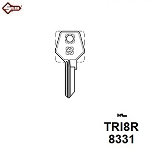 Silca TRI8R, Trimark Cylinder Blank