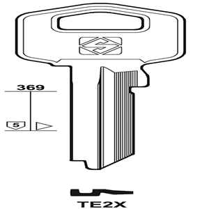 Silca TE2X, Tesa Cylinder Blank