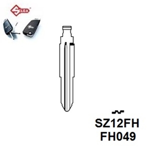 Silca SZ12FH. Flip Head Key Blade