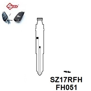 Silca SZ17RFH. Flip Head Key Blade