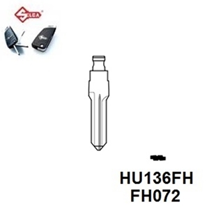 Silca HU136FH. Flip Head Key Blade