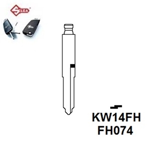 Silca KW14FH. Flip Head Key Blade