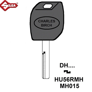 Silca MH Electronic Key Blade. HU56RMH (Mitsubishi)