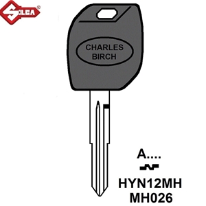 Silca MH Electronic Key Blade. HYN12MH (Hyundai)