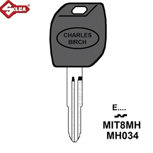 Silca MH Electronic Key Blade. MIT8MH (Mitsubishi)