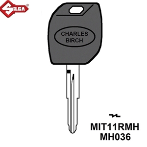 Silca MH Electronic Key Blade. MIT11RMH (Mitsubishi)