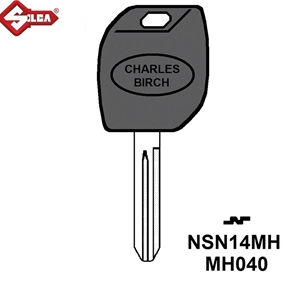 Silca MH Electronic Key Blade. NSN14MH (Nissan/Infiniti)