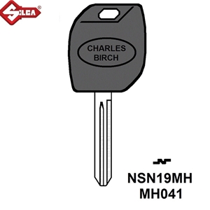 Silca MH Electronic Key Blade. NSN19MH (Subaru)