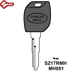 Silca MH Electronic Key Blade. SZ17RMH (Suzuki Motorbike)