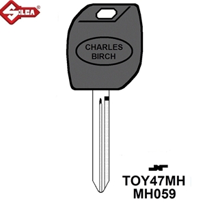 Silca MH Electronic Key Blade. TOY47MH (Toyota)