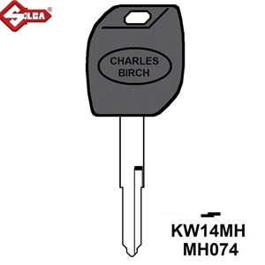 Silca MH Electronic Key Blade. KW14MH, (Kawasaki)