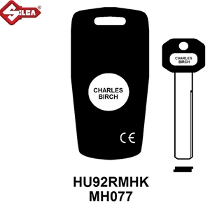 Silca HU92RMHK, MH Electronic - Keyless for BMW (With Chip)