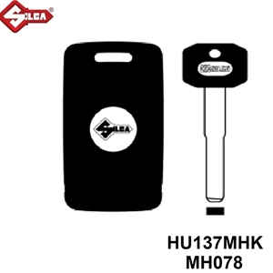 Silca HU137MHK, MH Electronic Keyless for Volvo (With Chip)