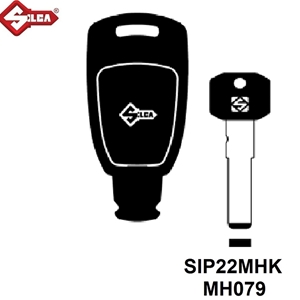 Silca SIP22MHK, MH Electronic Keyless for Fiat (With Chip)