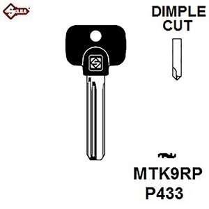 Silca MTK9RP, Mul.T.lock Security Dimple Keyblank, JMA MULT5P