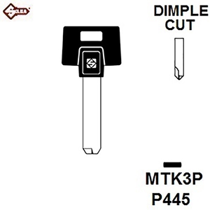 Silca MTK3P, Mul.T.Lock Security Dimple. JMA MULT2P