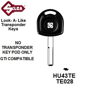 Silca HU43TE - Vauxhall Transponder (Without Chip)