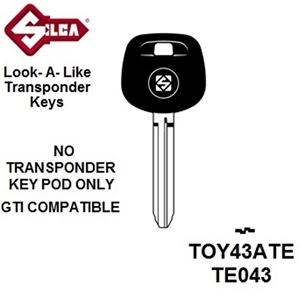 Silca TOY43ATE - Toyota Transponder (Without Chip)