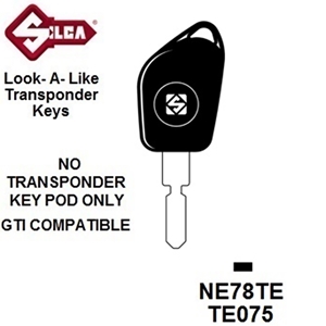 Silca NE78TE - Peugeot Transponder (Without Chip)