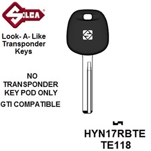 Silca HYN17RBTE, Hyundai - Transponder (Without Chip)