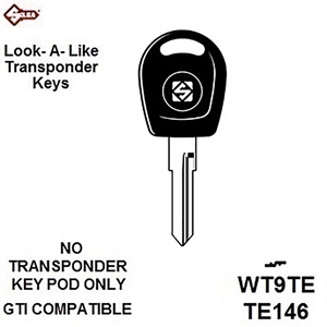 Silca WT9TE, Volkswagen Transponder Blank (Without Chip)
