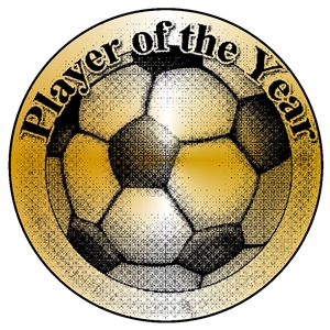 181125400 1 Inch Gold Centre Player Of The Year Clearance Price 10p