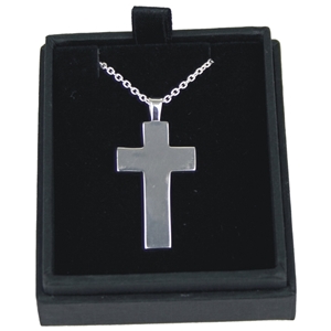 925 Silver Gents Cross On 20 Inch Chain