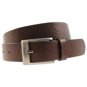 Birch Quality Leather Belt 35mm Large (36-40 Inch) Full Grain Brown