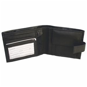 Birch Nappa Leather Wallet With Tab Coin Pocket & Zip
