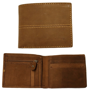 Birch Hunter Oiled Leather Wallet with RFID Brown