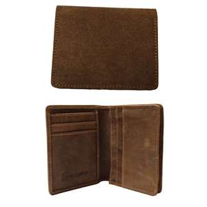 Birch Crazy Horse Distressed Leather Credit Card Holder with RFID