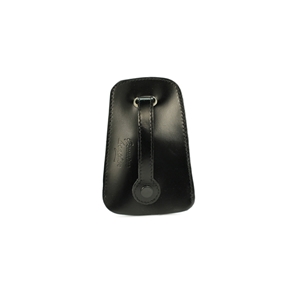 Birch Bell Leather Key Case Black & Brown 4.5 x 3 Inch