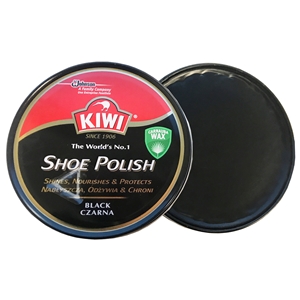 Kiwi Shoe Polish Black, 100ml Tin, Extra Large