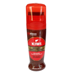 Kiwi Shine & Protect 75ml Brown, With Sponge Applicator