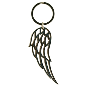 Angel Wing Metal Keyring