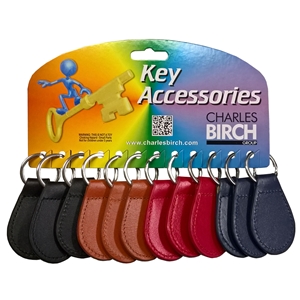 Leather Keyring Card of 12
