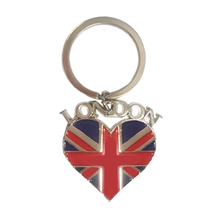 London Key Ring Heart