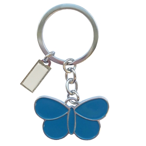 Blue Butterfly Key Ring
