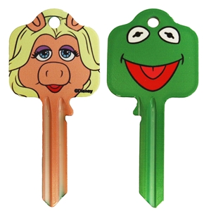 Licensed Keys Kermit & Piggy (Silca Ref UL054)