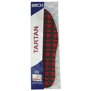Birch Tartan Insoles Gents Size 9
