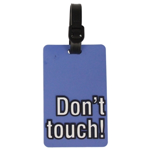 Birch Luggage Tag Blue DON'T TOUCH!