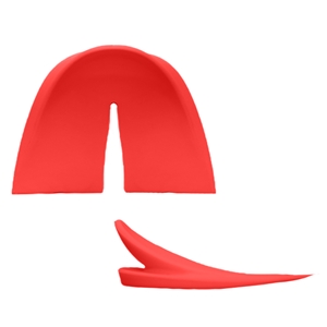 Outdoor Footwear Toe Caps for Crampon Attachment, Size Medium - Red